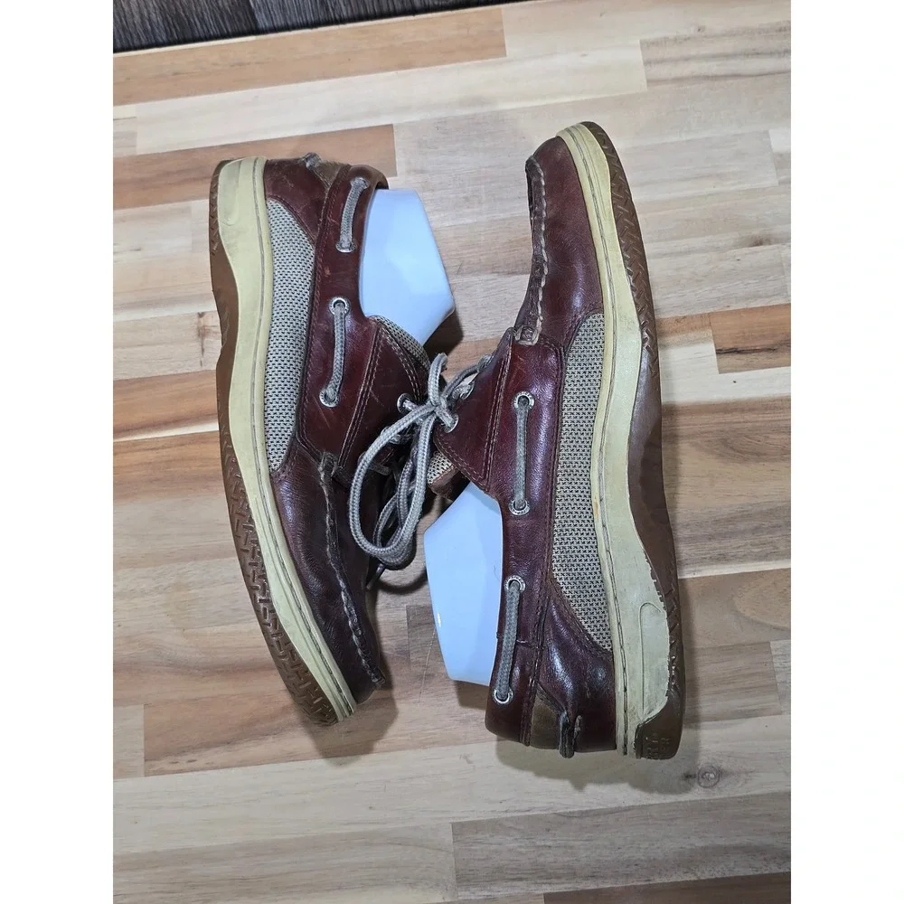 Sperry Men's Billfish 3-Eye Leather‎ Boat Shoes Size 11M Dark Tan 0799320 Casual